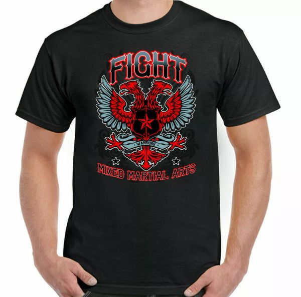 fight warriors mens mixed martial arts t-shirt mma muay thai kick boxing karate, White;black
fight warriors mens mixed martial arts t-shirt mma muay thai kick boxing karate, White;black