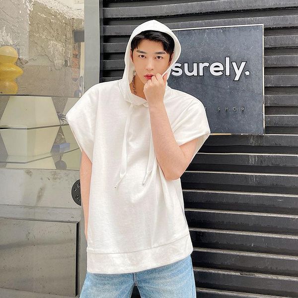 men's hoodies & sweatshirts wear 2021 sleeveless sweatshirt style ins trendy fashion autumn personality loose solid color hooded slit, Black
men's hoodies & sweatshirts wear 2021 sleeveless sweatshirt style ins trendy fashion autumn personality loose solid color hooded slit, Black