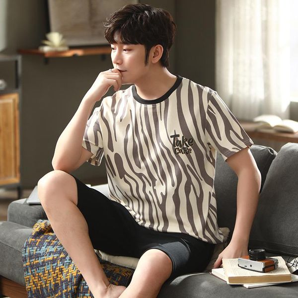pajama sets men summer short sleeve shorts cotton pajamas home suit mens sleepwear loose nightwear nighties 2pcs/set men's, Black;brown
pajama sets men summer short sleeve shorts cotton pajamas home suit mens sleepwear loose nightwear nighties 2pcs/set men's, Black;brown