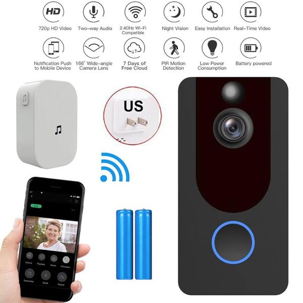 doorbells 1080p smart video door bell wifi wireless talkback ring pir motion detection remote recording home security monitor
doorbells 1080p smart video door bell wifi wireless talkback ring pir motion detection remote recording home security monitor