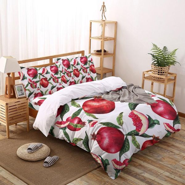 bedding sets summer fruit red pomegranate green leaf bed linens printed duvet cover set for home housse de couette bedclothes
bedding sets summer fruit red pomegranate green leaf bed linens printed duvet cover set for home housse de couette bedclothes