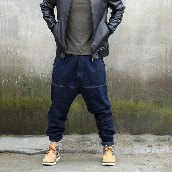 men's jeans hip hop harem fashion brand loose street style black blue casual pants oversize 30-46
men's jeans hip hop harem fashion brand loose street style black blue casual pants oversize 30-46