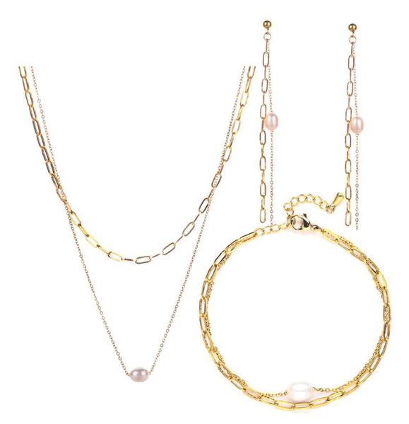 earrings & necklace 316l stainless steel paper clip hollow stitching chain t buckle bracelet set woman bridal jewelry sets, Silver
earrings & necklace 316l stainless steel paper clip hollow stitching chain t buckle bracelet set woman bridal jewelry sets, Silver