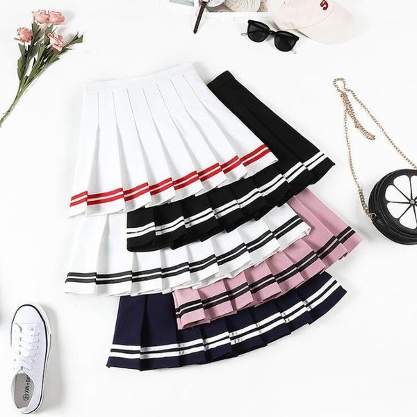 skirts fashion high waist a-line women skirt striped stitching sailor casual pleated elastic sweet girls mini dance, Black
skirts fashion high waist a-line women skirt striped stitching sailor casual pleated elastic sweet girls mini dance, Black