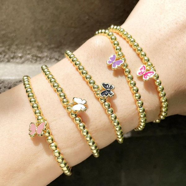 link, chain summer gold color strand bead bracelet women colour enamel butterfly bracelets jewlery wholesale bijoux femme as-10, Black
link, chain summer gold color strand bead bracelet women colour enamel butterfly bracelets jewlery wholesale bijoux femme as-10, Black