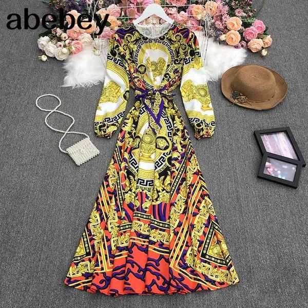 spring retro versatile o-neck long sleeve dress high waist slim medium length print a-line 210512, Black;gray
spring retro versatile o-neck long sleeve dress high waist slim medium length print a-line 210512, Black;gray