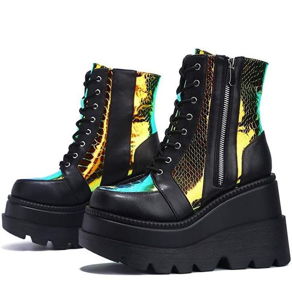 boots fashion female platform increase classic wedges ankle women 2021 zipper booties botas mujer 35-43, Black
boots fashion female platform increase classic wedges ankle women 2021 zipper booties botas mujer 35-43, Black