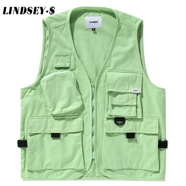 men's vests lindsey seader multi pockets sleeveless jackets zipper tool waistcoats tactical combat vest casual travel outdoor jacket co, Black;white
men's vests lindsey seader multi pockets sleeveless jackets zipper tool waistcoats tactical combat vest casual travel outdoor jacket co, Black;white