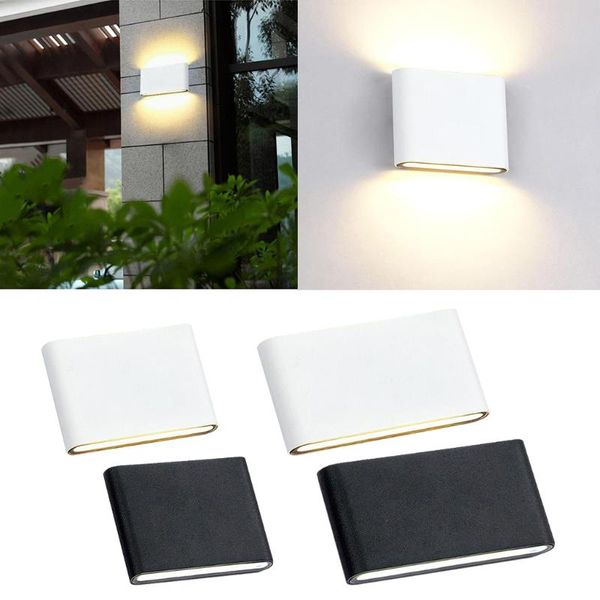 waterproof led up down wall lamp light warm white sconce durable