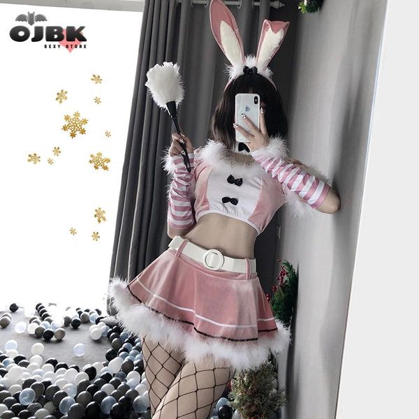 2021 new christmas cute anime bunny girl costume halloween temptation uniform kawaii maid cosplay passion uniform suit, Black;white
2021 new christmas cute anime bunny girl costume halloween temptation uniform kawaii maid cosplay passion uniform suit, Black;white