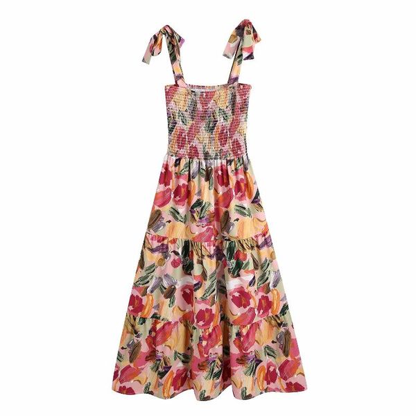 casual dresses summer party floral tie-string middle length strap vestidos women holiday sleeveless printed elastic bandage midi dress, Black;gray
casual dresses summer party floral tie-string middle length strap vestidos women holiday sleeveless printed elastic bandage midi dress, Black;gray
