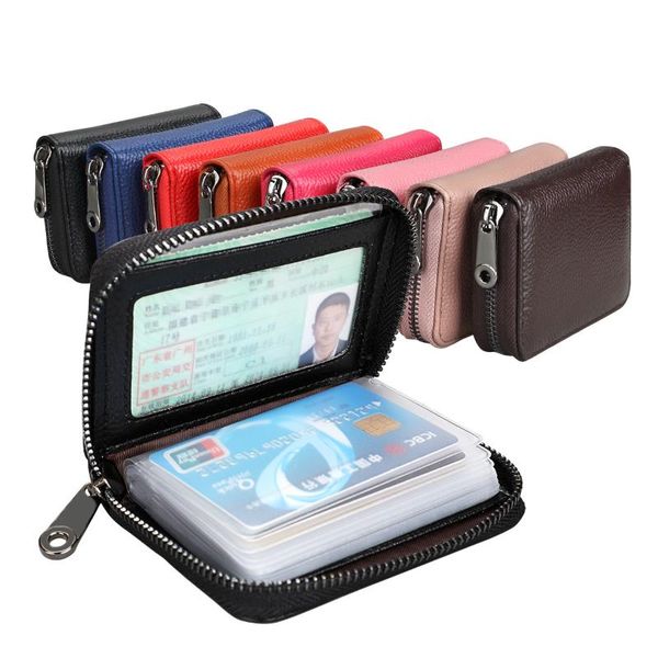 card holders the first layer of cowhide organ holder women's position men's bag multifunctional wallet rfid zipper id, Brown;gray
card holders the first layer of cowhide organ holder women's position men's bag multifunctional wallet rfid zipper id, Brown;gray