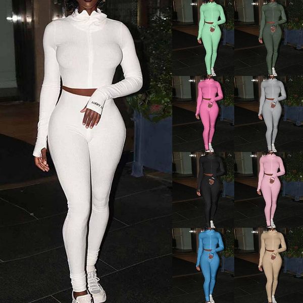 women set long sleeve zipper sport suit 2pcs and pants running tights tracksuit for gym clothes 2021 women's two piece, White
women set long sleeve zipper sport suit 2pcs and pants running tights tracksuit for gym clothes 2021 women's two piece, White