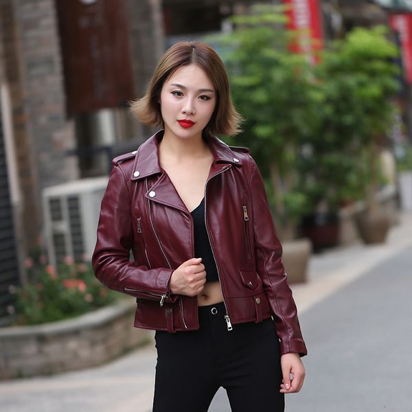 skirts european female motor american motorcyclist jacket fashions lamb short leather s532, Black
skirts european female motor american motorcyclist jacket fashions lamb short leather s532, Black