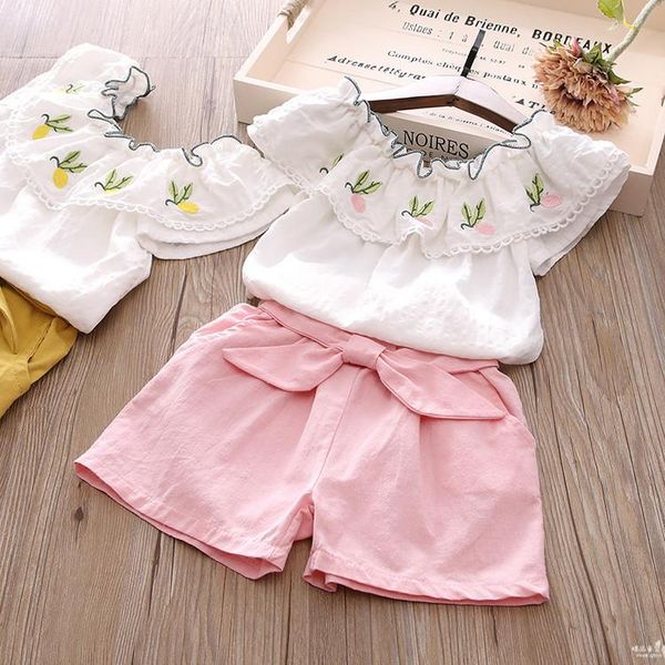 clothing sets summer korean girls children baby lotus collar embroidered doll shirt t-shirts short pantsclothes set 2pcs 1-6y, White
clothing sets summer korean girls children baby lotus collar embroidered doll shirt t-shirts short pantsclothes set 2pcs 1-6y, White