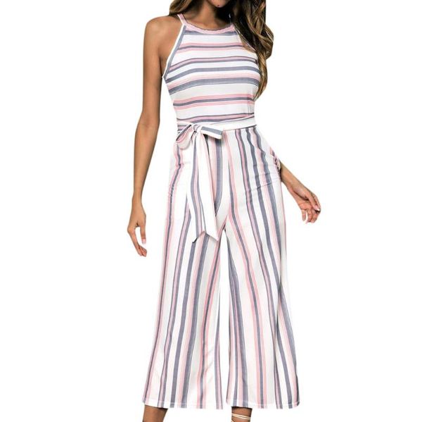 women's jumpsuits & rompers stylishbar summer women sleeveless wide leg pants beach jumpsuit ladies multicolor striped clubwear outfit, Black;white
women's jumpsuits & rompers stylishbar summer women sleeveless wide leg pants beach jumpsuit ladies multicolor striped clubwear outfit, Black;white