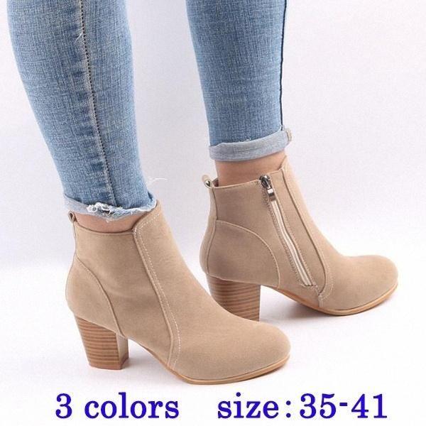 boots autumn&winter fashion women shoes retro ankle high heels zipper plus size 35-41, Black
boots autumn&winter fashion women shoes retro ankle high heels zipper plus size 35-41, Black