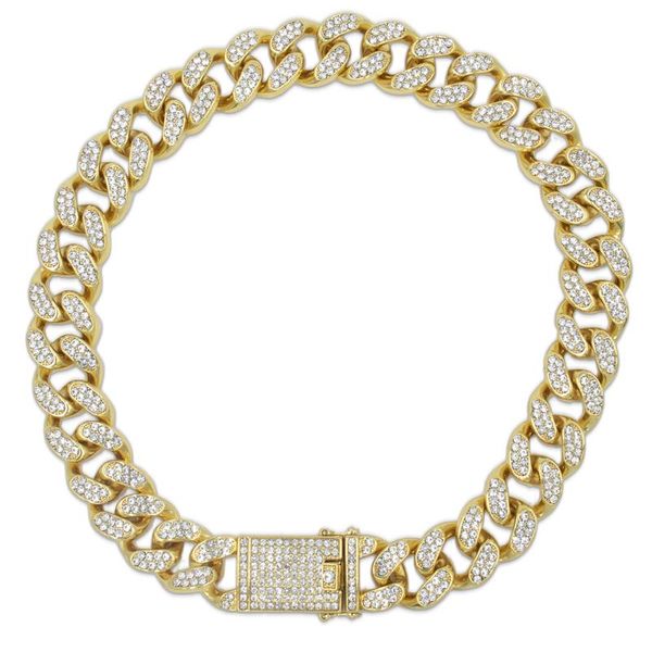 fully diamond miami cuban chain metal necklace men's gold jewelry hip hop glittering rap chains, Silver
fully diamond miami cuban chain metal necklace men's gold jewelry hip hop glittering rap chains, Silver