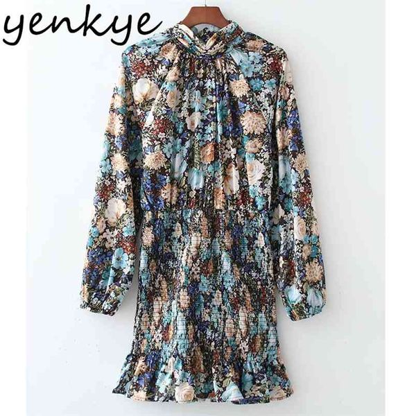 vintage floral print hem elastic package hip dress women high neck long sleeve summer plus size short vestido 210514, Black;gray
vintage floral print hem elastic package hip dress women high neck long sleeve summer plus size short vestido 210514, Black;gray