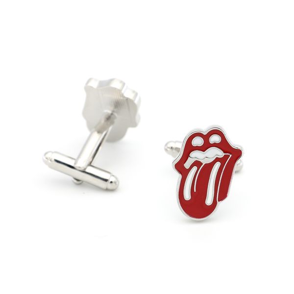 rock and roll design red lip cufflinks for men quality brass material red color cuff links, Silver
rock and roll design red lip cufflinks for men quality brass material red color cuff links, Silver