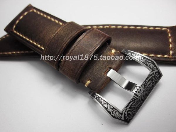 watch bands handmade leather strap custom brown genuine watchband 24mm for pam men maya buckle, Black;brown
watch bands handmade leather strap custom brown genuine watchband 24mm for pam men maya buckle, Black;brown