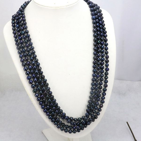 black freshwater pearl long 7-8mm 100inches diy women's fashion jewelry making beautiful necklace whole and retail, Silver
black freshwater pearl long 7-8mm 100inches diy women's fashion jewelry making beautiful necklace whole and retail, Silver