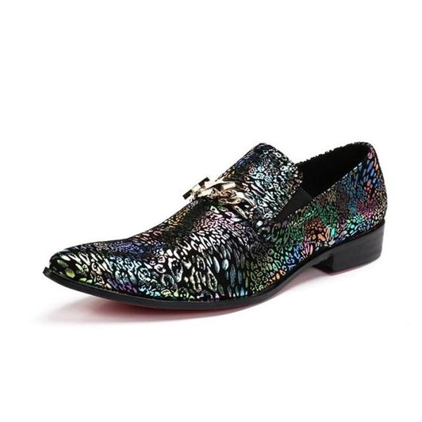 men dress italian shoes slip on fashion men genuine leather glitter formal male shoes pointed toe shoes for men zapatos hombre, Black
men dress italian shoes slip on fashion men genuine leather glitter formal male shoes pointed toe shoes for men zapatos hombre, Black