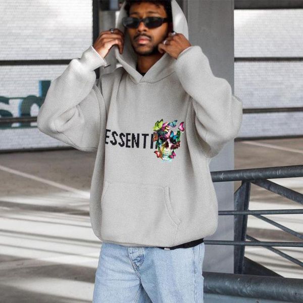 men's hoodies & sweatshirts autumn 2021 loose print pullover hoodie casual sweater, Black 
men's hoodies & sweatshirts autumn 2021 loose print pullover hoodie casual sweater, Black