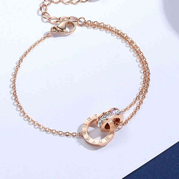 roman digital double ring personalized fashion bracelet female dign korean version temperament simple rose gold ins minority bracelet, Golden;silver
roman digital double ring personalized fashion bracelet female dign korean version temperament simple rose gold ins minority bracelet, Golden;silver
