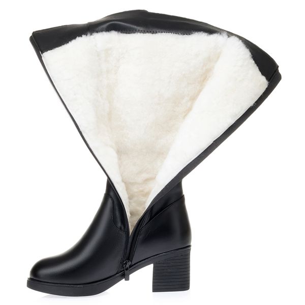 platform women high heel boots 2020 new genuine leather female winter boots plus size 41 42 43 thick wool snow boots, Black
platform women high heel boots 2020 new genuine leather female winter boots plus size 41 42 43 thick wool snow boots, Black