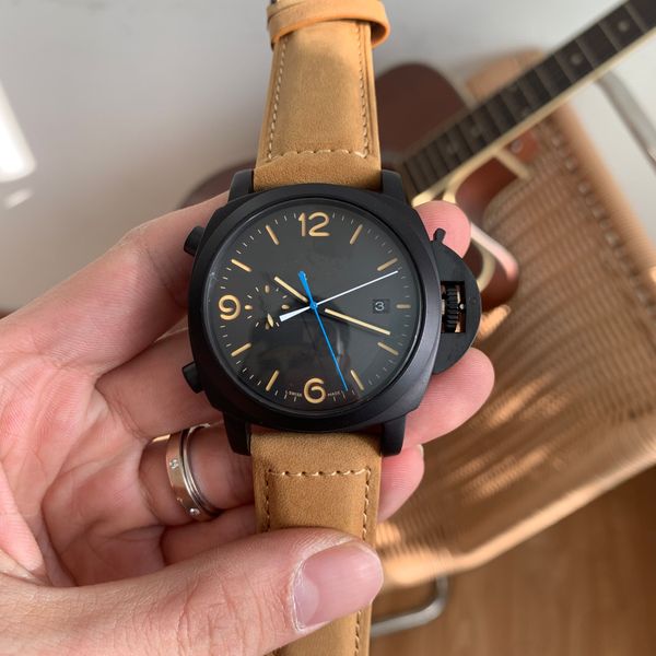 men's watch 316l stainless steel case fully automatic mechanical movement mineral tempered glass leather strap 44*15mm, Slivery;brown
men's watch 316l stainless steel case fully automatic mechanical movement mineral tempered glass leather strap 44*15mm, Slivery;brown