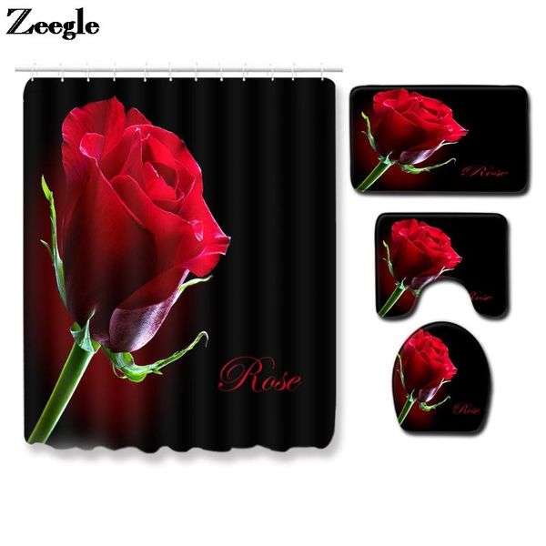 bath mats 4pcs floral printed bathroom mat and shower curtain set toilet carpet rug with waterproof
bath mats 4pcs floral printed bathroom mat and shower curtain set toilet carpet rug with waterproof