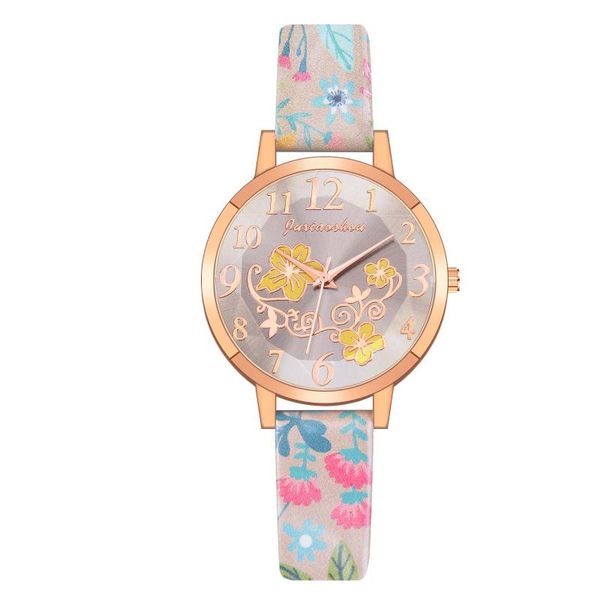 wristwatches colorful women quartz watches floral printed leather strap watch luxury brand 2021 dress bracelet montre femme, Slivery;brown
wristwatches colorful women quartz watches floral printed leather strap watch luxury brand 2021 dress bracelet montre femme, Slivery;brown