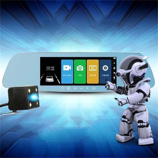 7-inch touch screen car dvr rearview mirror dashcam 1080p dual lens reversing dash camera with night vision dvrs
7-inch touch screen car dvr rearview mirror dashcam 1080p dual lens reversing dash camera with night vision dvrs
