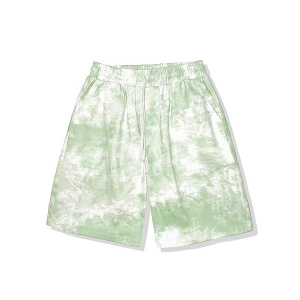 men's shorts summer high street harajuku style tie-dye sports trendy brand loose wide-leg casual five-point pants, White;black
men's shorts summer high street harajuku style tie-dye sports trendy brand loose wide-leg casual five-point pants, White;black
