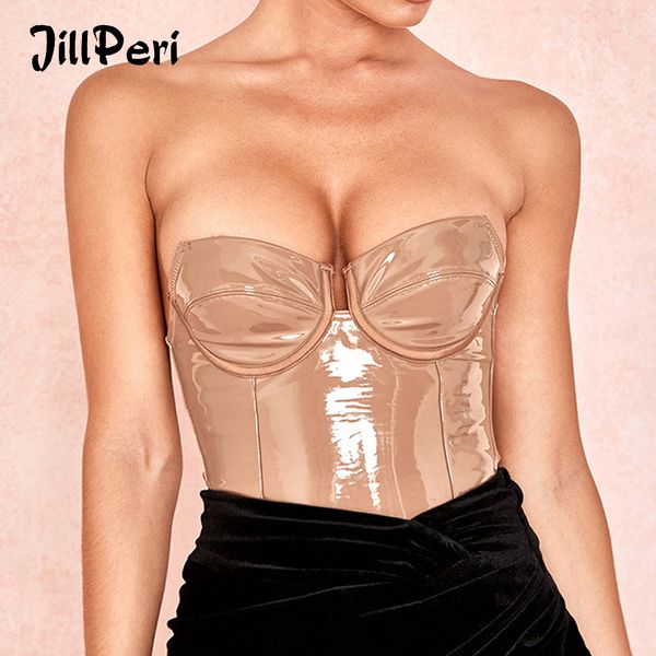 jillperi women strapless pu leather bodysuit solid patent vinyl bodysuit daily outfit skinny rompers club wear jumpsuit, Black;white
jillperi women strapless pu leather bodysuit solid patent vinyl bodysuit daily outfit skinny rompers club wear jumpsuit, Black;white