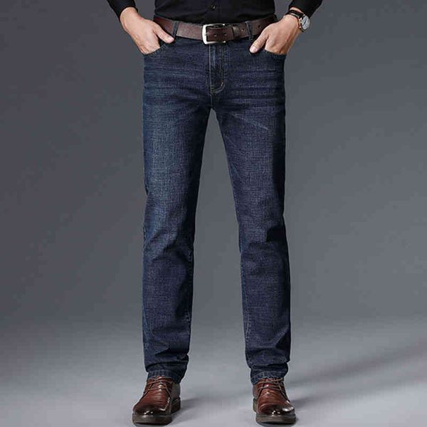 straight jeans men's busins casual middle waist elastic loose straight plush thickened, Blue
straight jeans men's busins casual middle waist elastic loose straight plush thickened, Blue