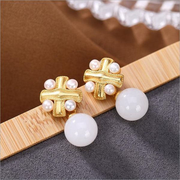 dangle & chandelier natural hetian white jade round bead earrings chinese style unique ancient gold craftsmanship charm women's brand s, Silver
dangle & chandelier natural hetian white jade round bead earrings chinese style unique ancient gold craftsmanship charm women's brand s, Silver