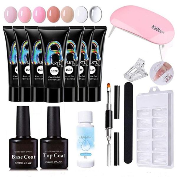 nail art kits poy gel kit with uv led lamp manicure set poly polish tools for need base coat
nail art kits poy gel kit with uv led lamp manicure set poly polish tools for need base coat