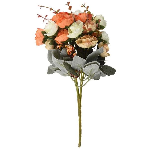 decorative flowers & wreaths 21 heads artificial silk cloth rose fake leaf wedding bouquet home decoration, orange
decorative flowers & wreaths 21 heads artificial silk cloth rose fake leaf wedding bouquet home decoration, orange
