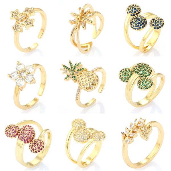 cluster rings flowers plant for women boho hip hop men party engagement wedding ring gold copper inlaid zircon 2021, Golden;silver
cluster rings flowers plant for women boho hip hop men party engagement wedding ring gold copper inlaid zircon 2021, Golden;silver