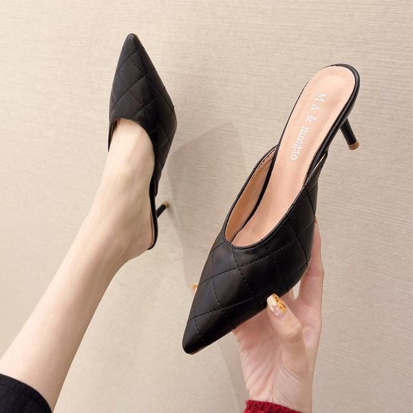 female shoes mules for women 2021 cover toe ladies' slippers luxury slides platform loafers thin heels med designer high, Black
female shoes mules for women 2021 cover toe ladies' slippers luxury slides platform loafers thin heels med designer high, Black