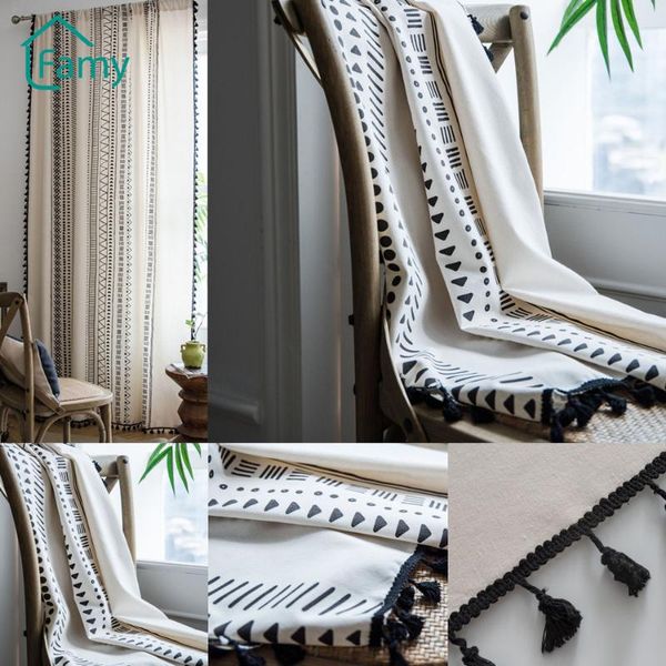 curtain & drapes boho geometric striped curtains bedroom living room panel with tassels linen finished drape home decor
curtain & drapes boho geometric striped curtains bedroom living room panel with tassels linen finished drape home decor