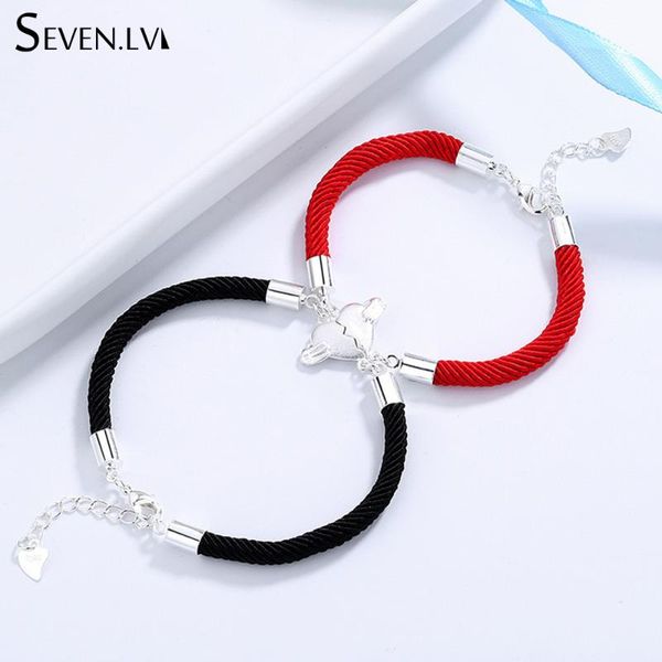 2pcs / set magnet attracts pendant couple bracelet heartbreak charm jewelry lucky red rope bracelets lover gift for women men, Golden;silver
2pcs / set magnet attracts pendant couple bracelet heartbreak charm jewelry lucky red rope bracelets lover gift for women men, Golden;silver