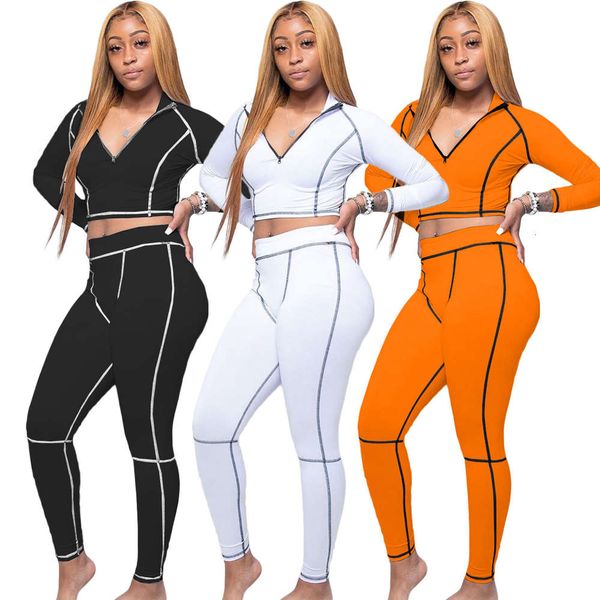 autumn and winter women's suit fashion solid color show thin two piece sportswear, White
autumn and winter women's suit fashion solid color show thin two piece sportswear, White