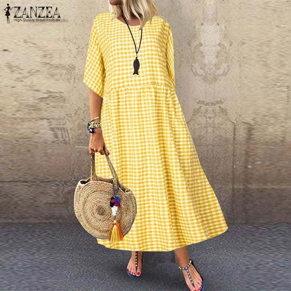 2021 summer women long tunic dress zanzea ladies casual loose dresses vestidos beach party sundress stylish robe femme plus size, Black;gray
2021 summer women long tunic dress zanzea ladies casual loose dresses vestidos beach party sundress stylish robe femme plus size, Black;gray
