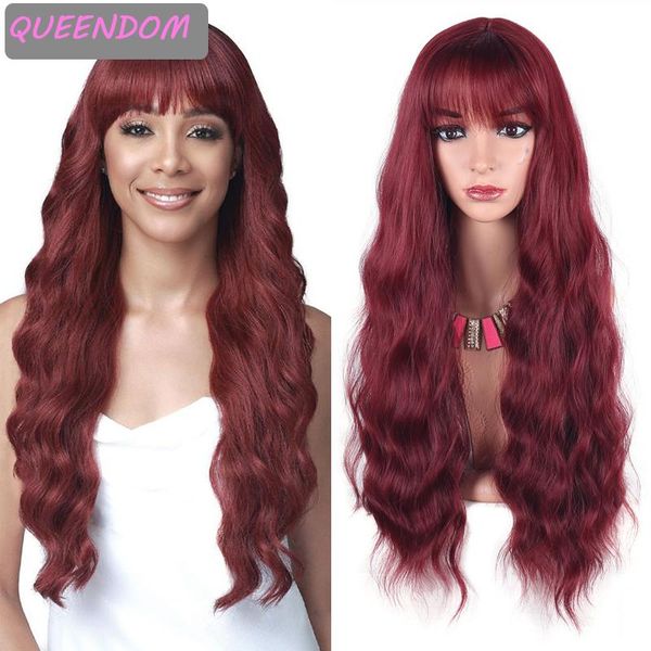 synthetic wigs 30 inch body wave with bangs long burgundy natural wig hair heat resistant cute lolita cosplay pink, Black
synthetic wigs 30 inch body wave with bangs long burgundy natural wig hair heat resistant cute lolita cosplay pink, Black