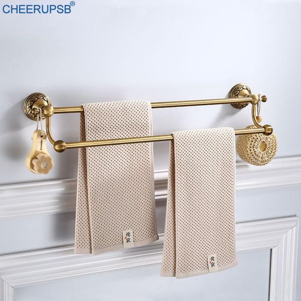 towel racks bathroom double layers bath shower holder wall mount vintage hanger brushed gold brass rack stand support rail
towel racks bathroom double layers bath shower holder wall mount vintage hanger brushed gold brass rack stand support rail