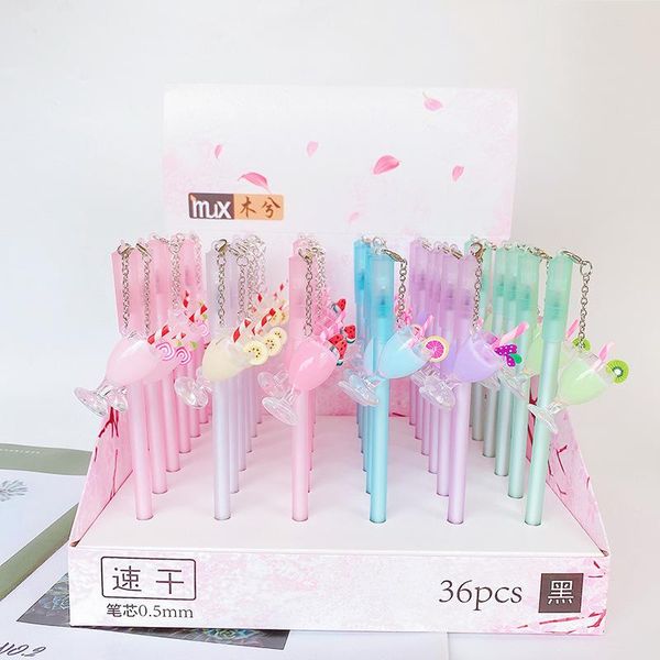 gel pens 36 pcs/lot kawaii fruit juice pendant pen cute 0.5mm black ink signature promotional gift stationery school supplies
gel pens 36 pcs/lot kawaii fruit juice pendant pen cute 0.5mm black ink signature promotional gift stationery school supplies