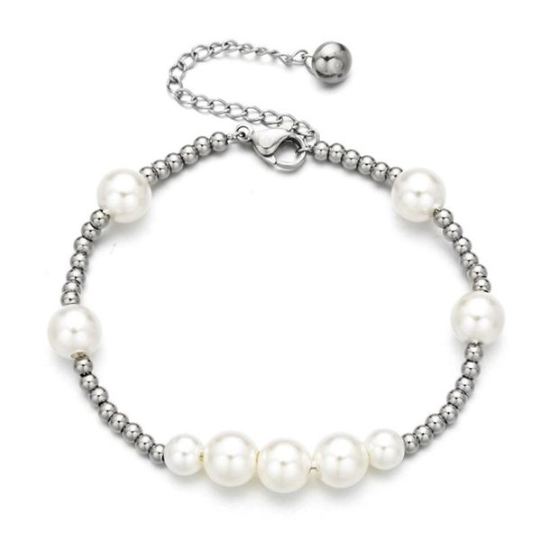 bangle 2021 fashion women pearls steel balls spliciing bracelet women's stainless beads jewelry, Black
bangle 2021 fashion women pearls steel balls spliciing bracelet women's stainless beads jewelry, Black